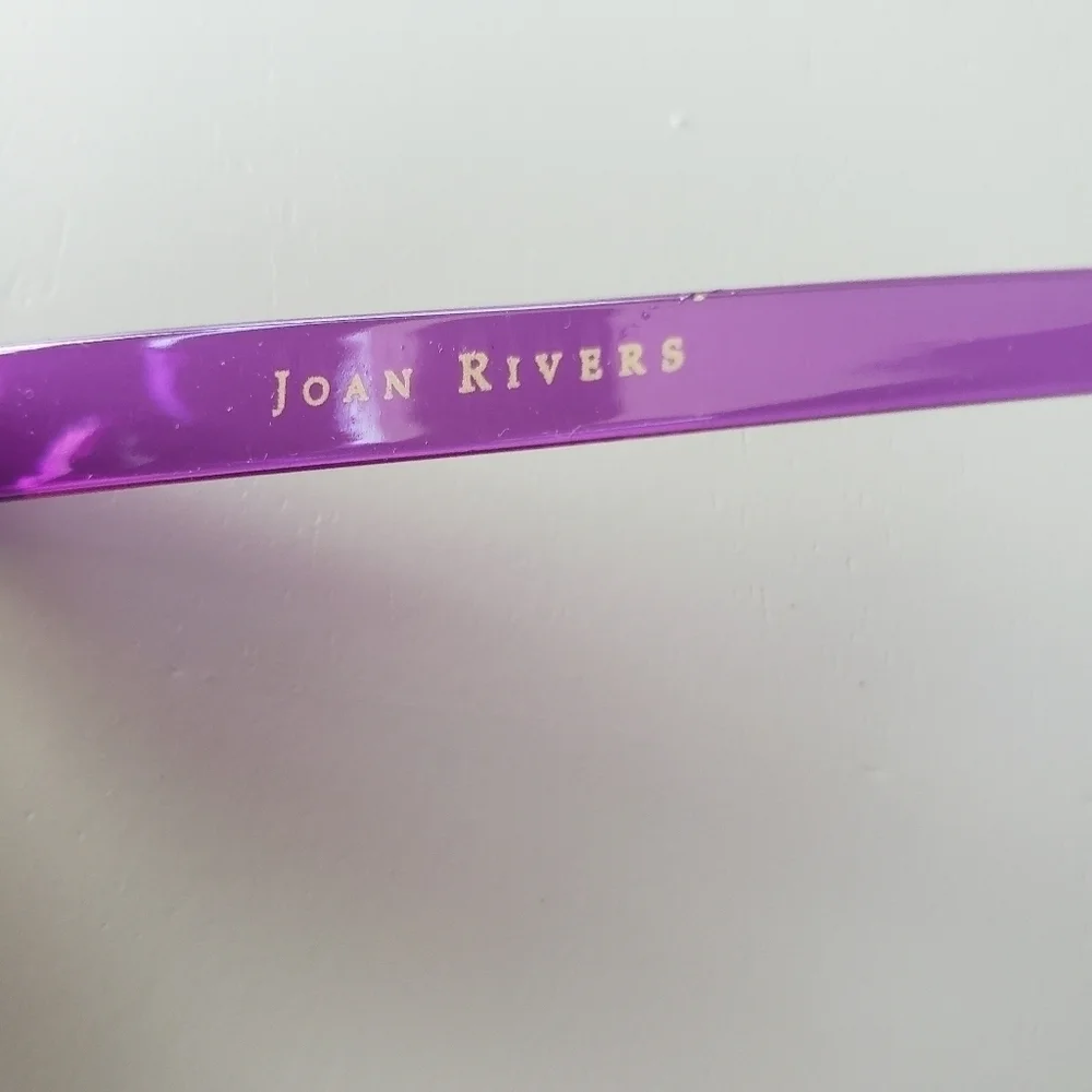 JOAN RIVERS HIGH TECH FLEX MAGNIFIER READING GLASSES PURPLE 2.0